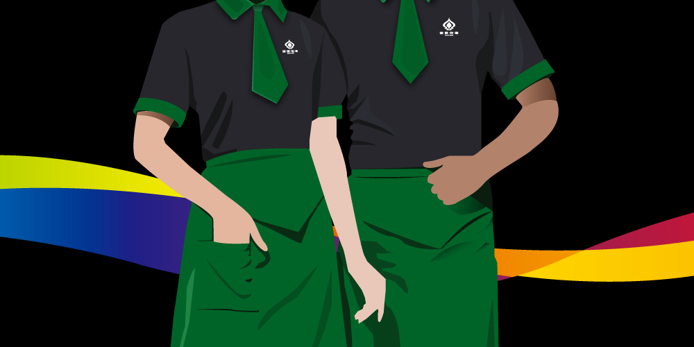 餐飲logo設(shè)計服裝應(yīng)用案列_湖畔牧歌_北京logo設(shè)計公司_高瑞品牌